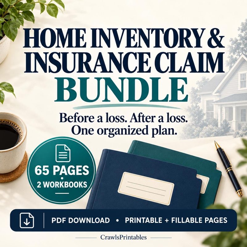 Home Insurance Claim Bundle printable